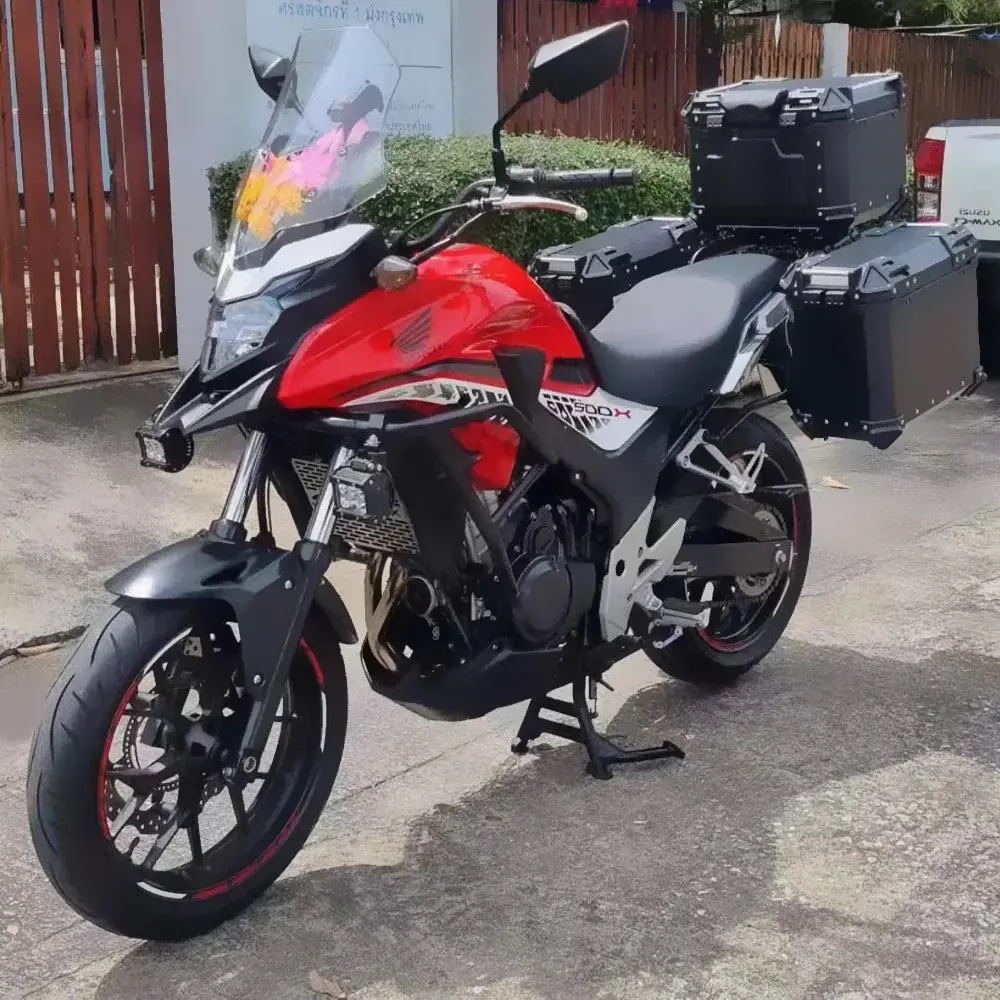 Motorcycle Side Panniers Rack Frame Top Box Case Saddlebag Bracket Pannier Stainless Steel Luggage Racks For Honda Cb500x 4