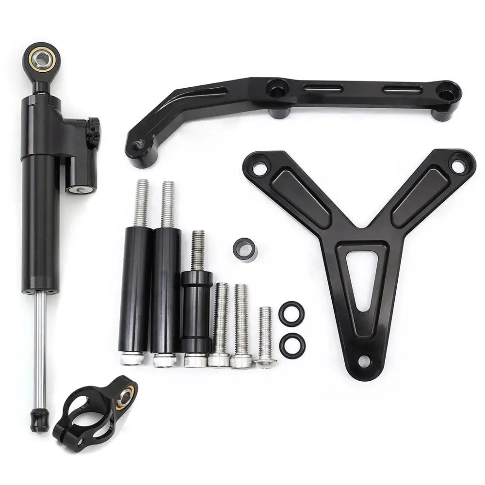 For Yamaha Tracer 900 Gt 2021 2022 2023 Cnc Aluminum Carbon Motorcycle Steering Damper Stabilizer Bracket Mounting Support Kit 10