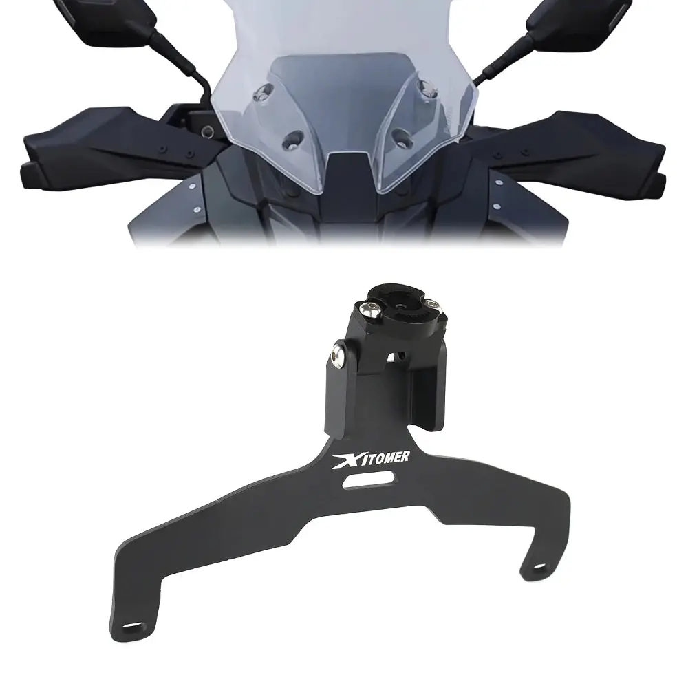 For Suzuki Gsx-S1000gx Gsx-S 1000 Gx 2024- Motorcycle Windshield Gps Navigation Mount Bracket Navigation Windscreen Gps Holder 1