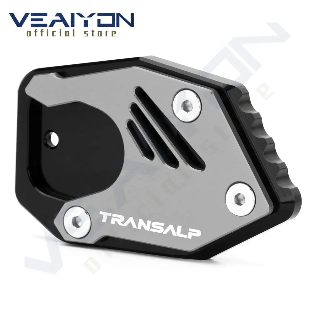 For Honda Xlv 600 650 700 Transalp Xl600v Xl650v Xl700v Cnc Side Stand Foot Kickstand Enlarge Extension Support Plate Pad 5