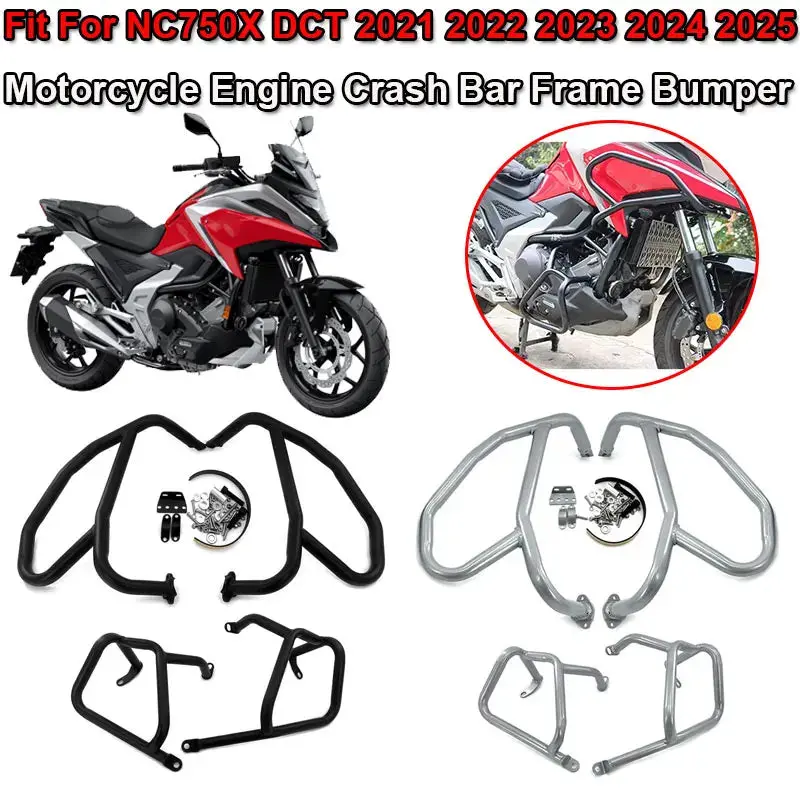 Fit For Honda Nc 750 X Dct 2021 2022 2023 2024 2025 Motorcycle Accessories Engine Guard Crash Bar Frame Bumper Fairing Protector 1