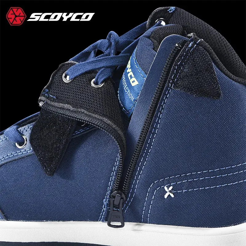 Motorcycle Riding Shoes Casual Commuter Boots Protective Fall Resistant Wear Boots Four Seasons Men's Riding Shoes 5