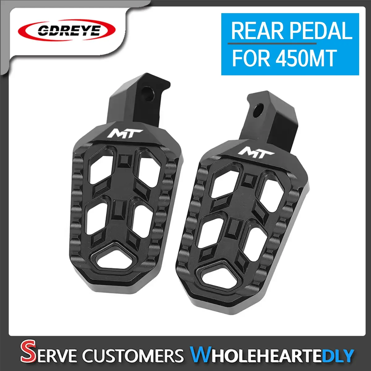 For Cfmoto 450Mt 450 Mt 2024 Motorcycle Cnc Aluminium Rear Footrest Expandable Teeth Pedal Kit Foot Pegs Pedal 1