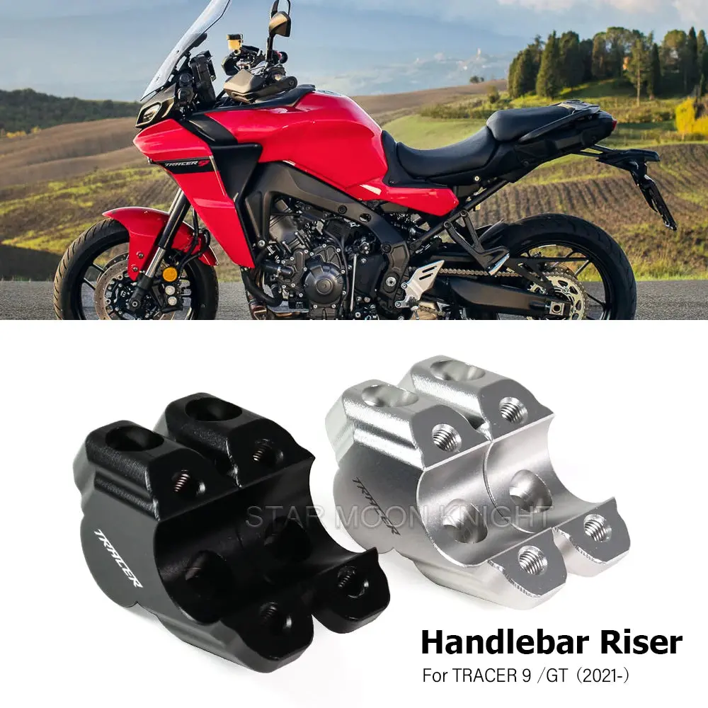 Motorcycle Handlebar Riser Clamp For Yamaha Tracer 9 / Gt 2021 2022 2023 2024 Handle Bar Heighten Move Back Adapter 1