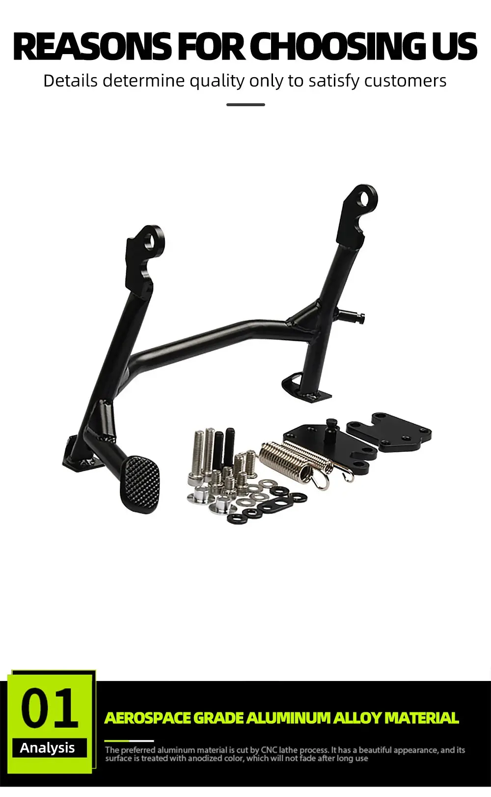 For Yamaha Mt07 Moto Cage Tracer 700 Tracer700 Motorcycle Middle Kickstand Center Stand Central Parking Holder Support Bracket 1
