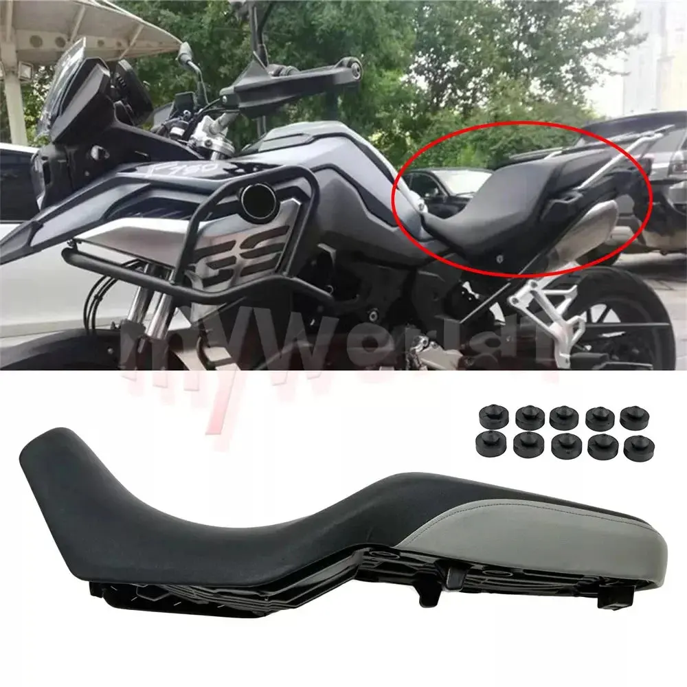Motorcycle High Or Low Driver Seat Pad Cushion Fit For Bmw F750gs 2018 - 2023 F850gs 2018-2023 Adventure Black Gray 2019 2020 1