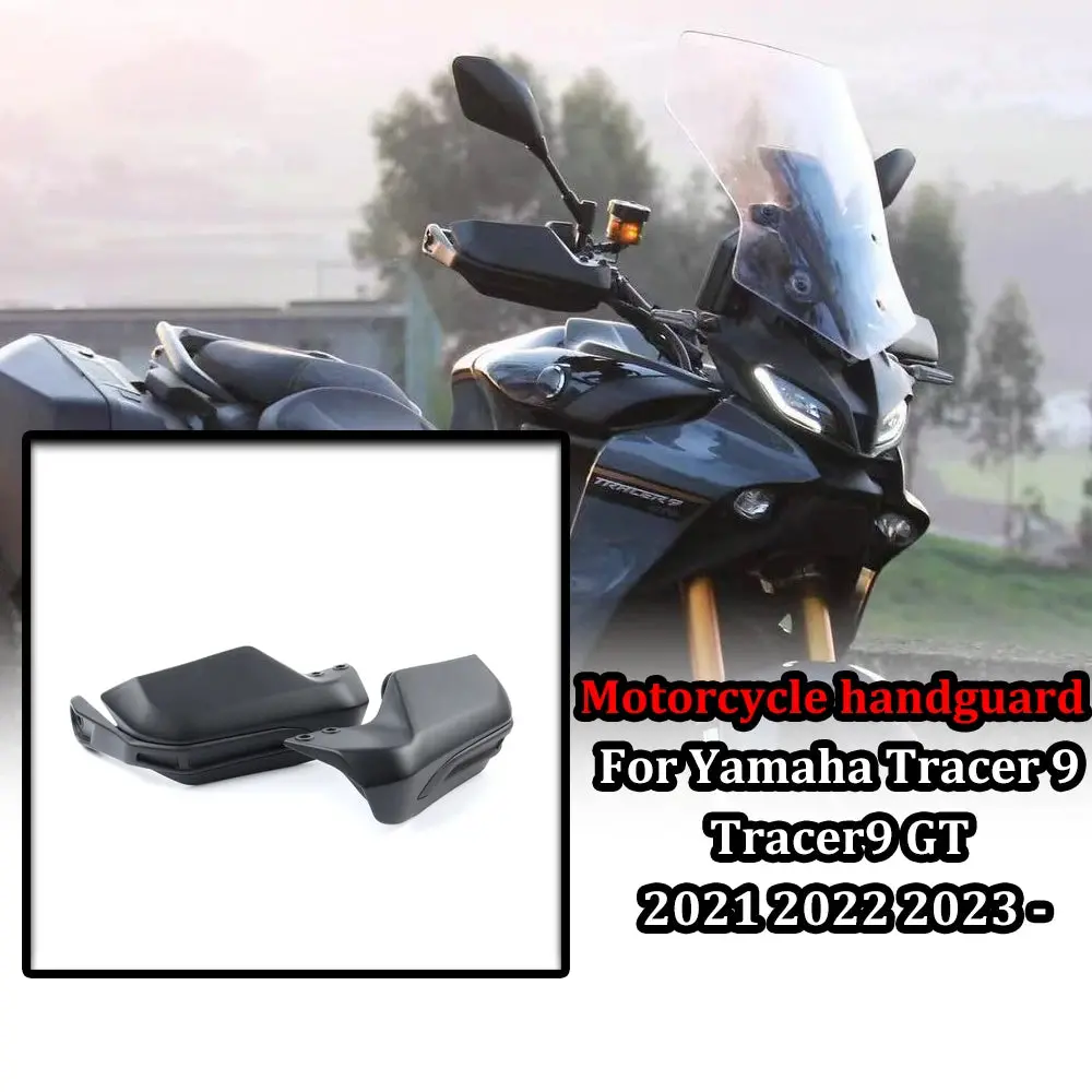 Tracer 9 Handguard Extensions Protector Guard Hand Shield Protector Cover Black For Yamaha Tracer 9 Tracer9 Gt 2021 2022 2023 - 1
