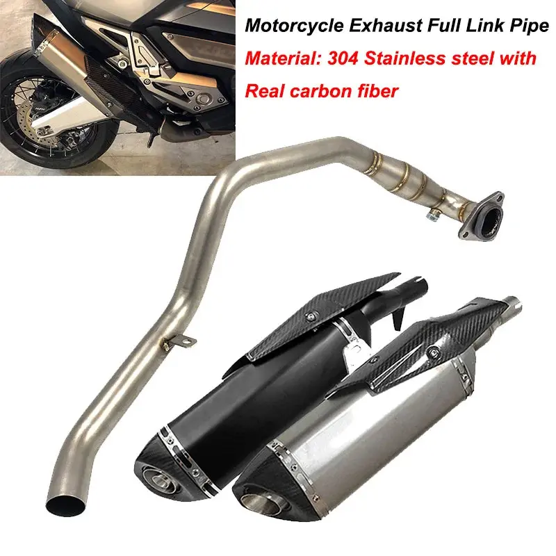 Xadv 750 Full System Motorcycle Exhaust Pipe Muffler Modified Tube Header Front Link Pipe Fit For Honda X-Adv 750 2017-2021 2022 1