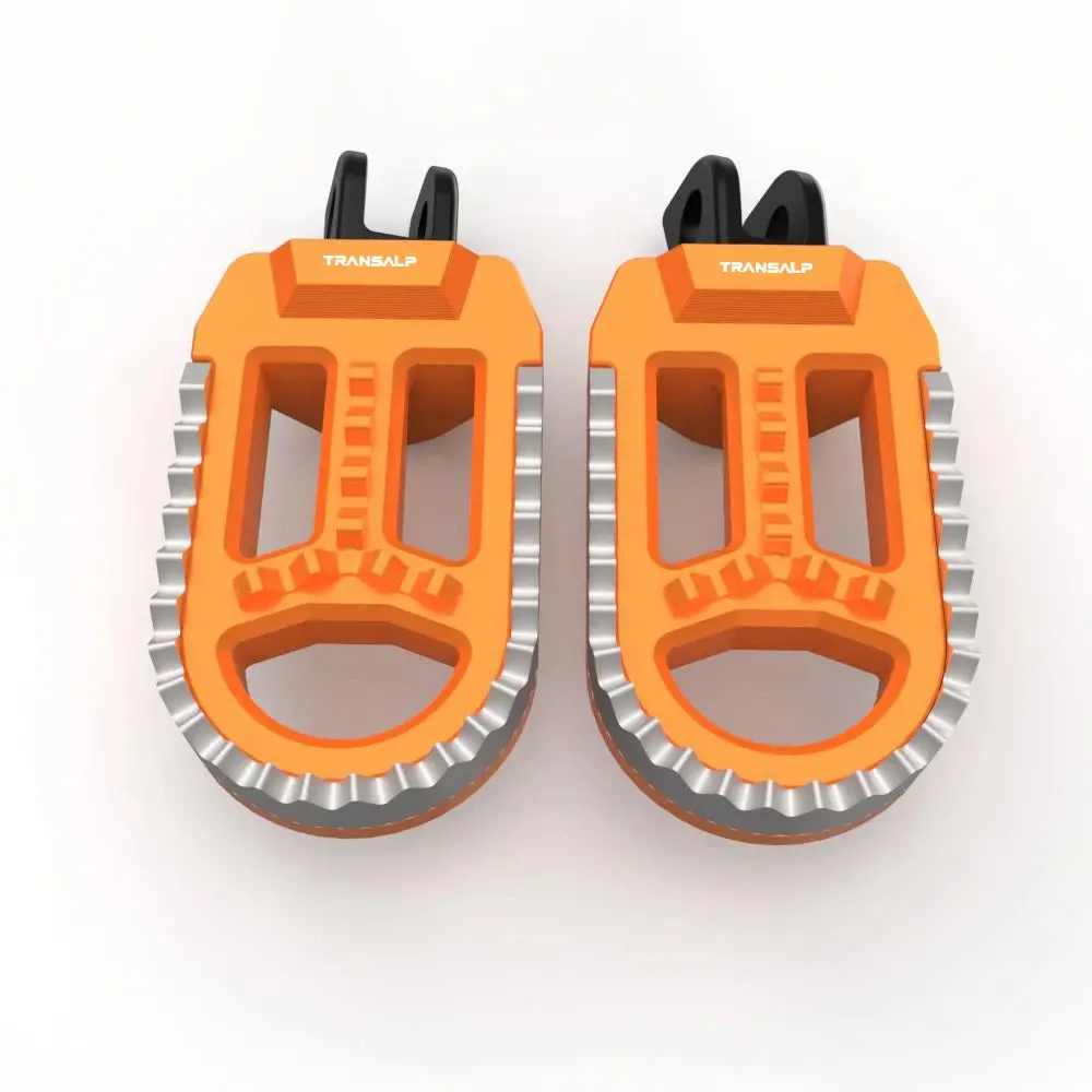 For Honda Xl750 Transalp Kawasaki Klx250s Klx250r Klx300/650 Rotatable Footrest Footpegs Pedals Motorcycle Front Wide Foot Pegs 12
