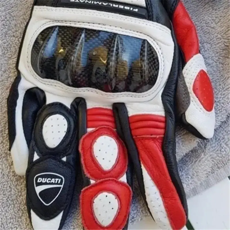 New Summer Winter Full Finger Ducati Motorcycle Gloves Gants Moto Luvas Motocross Leather Motorbike Guantes Moto Racing Gloves 5