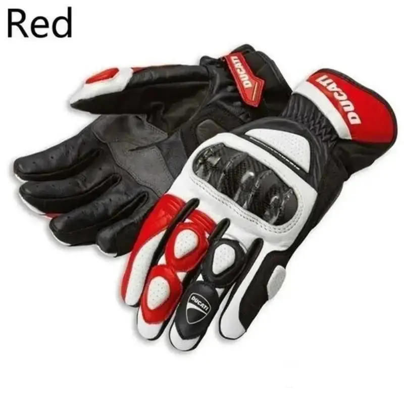 New Summer Winter Full Finger Ducati Motorcycle Gloves Gants Moto Luvas Motocross Leather Motorbike Guantes Moto Racing Gloves 2