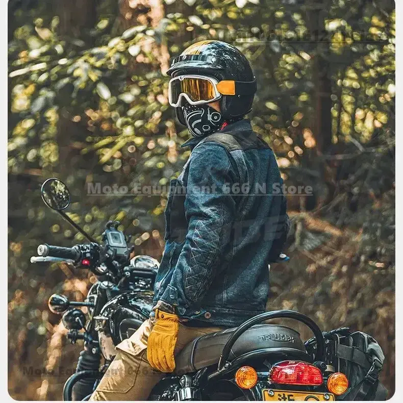Retro Motorcycle Jeans Jackets Mens Motocross Motorcycle Armor Ce Protective Gear Bicycle Skateboard Motobike Clothes 3