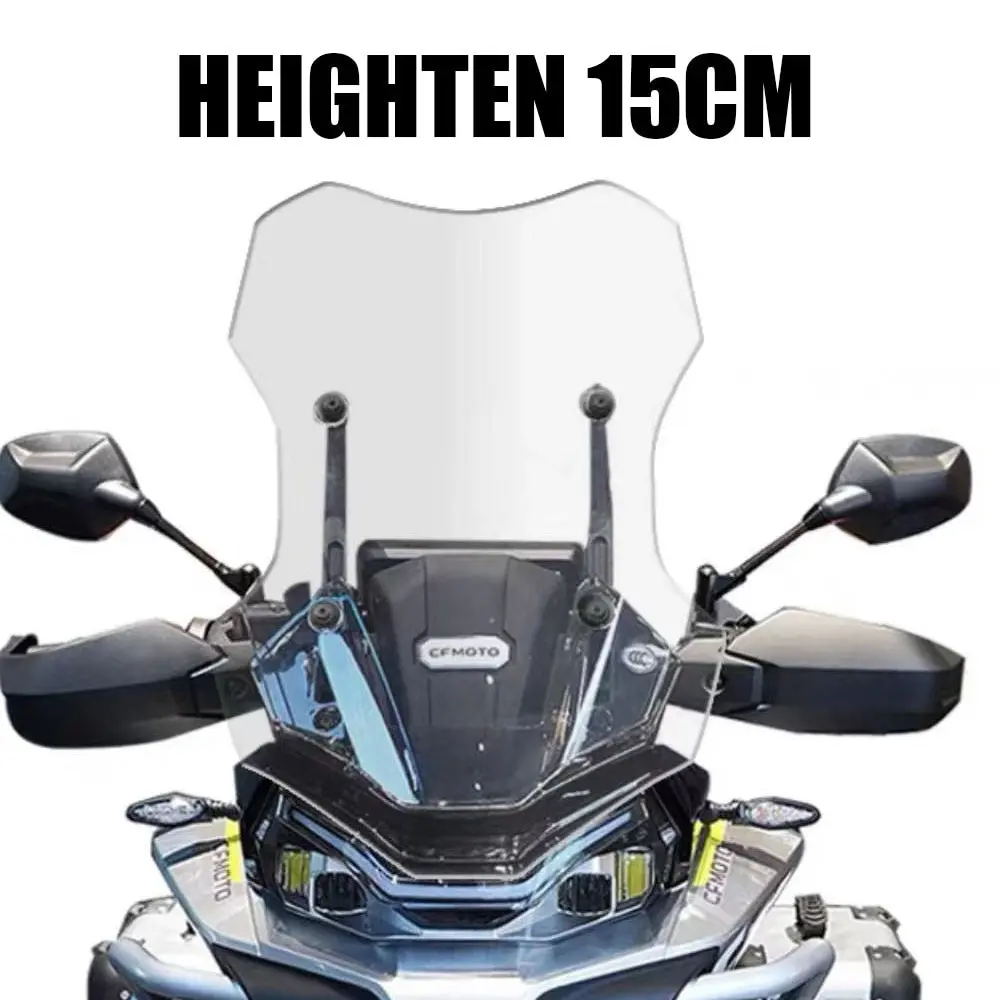 Motorcycle Fit Cfmoto 800Mt Dedicated Front Windshield Heighten Widened Wind Deflector For Cfmoto 800Mt 800 Mt Cf 800Mt 5