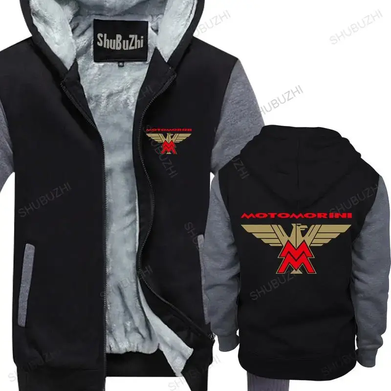 Cotton Man Hoodies Winter Jacket Moto Morini Jacket Motorcycle Biker Classic Retro Race Logo Warm Coat Men Sweatshirt 1