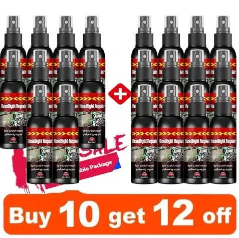 Car Headlight Restoration Fluid - Fast Remove Yellowing & Scratches, Restore Clarity & Shine, Enhance Night Driving Safety 5