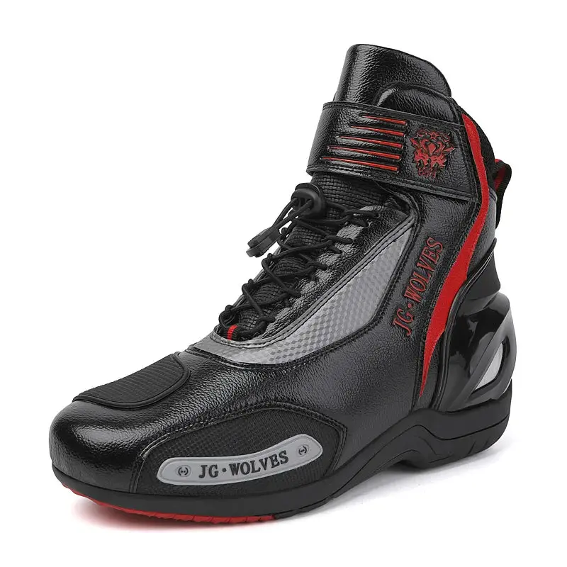 New Motorcross Riding Shoes Microfiber Men Women Motorcycle Racing Protective Ankle Boots Anticollision Non-Slip New Moto Boots 8