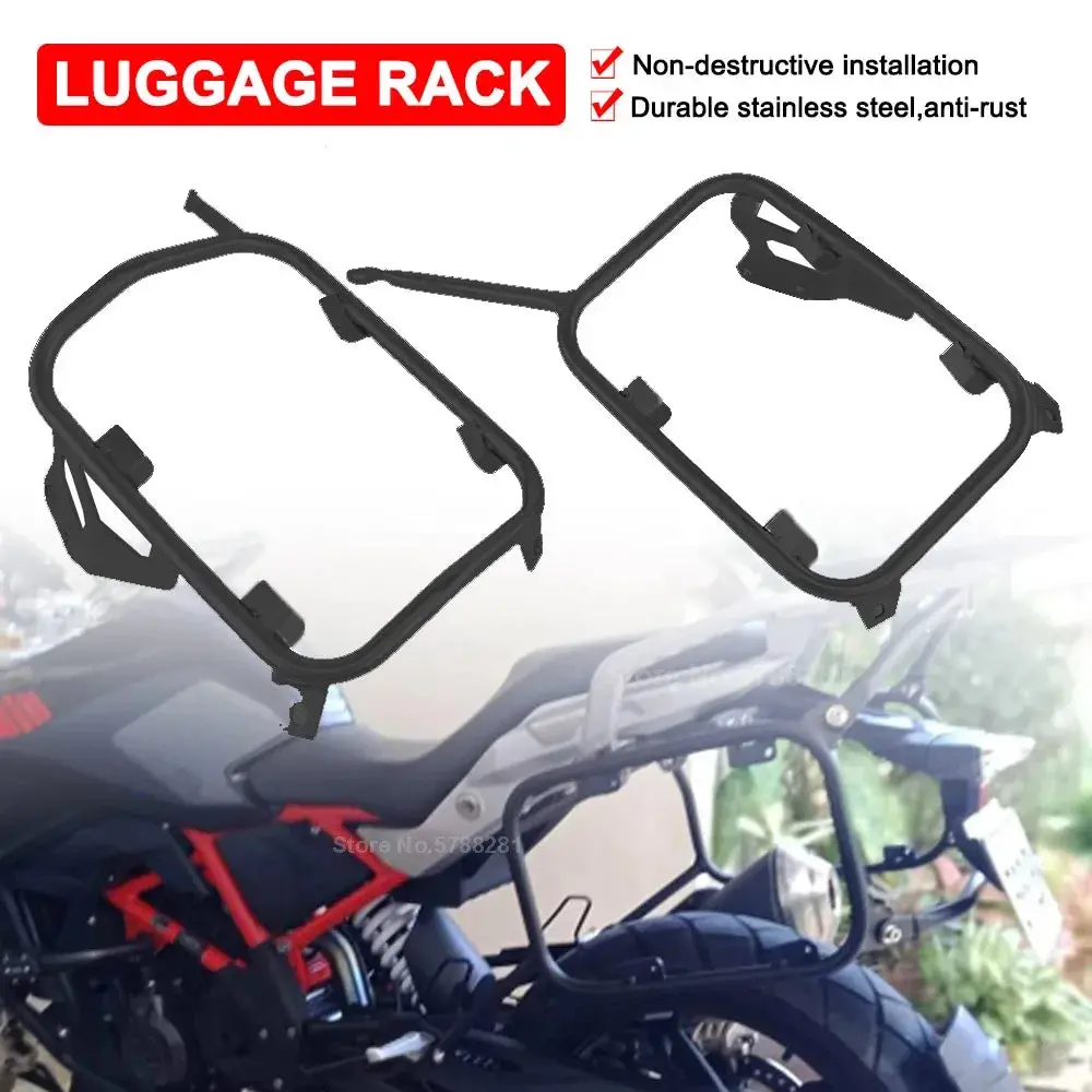 G310gs Panniers Rack For Bmw G 310 G310 Gs 2017-2022 2023 2024 Motorcycle Side Trunk Saddlebag Stainless Steel Luggage Bracket 1