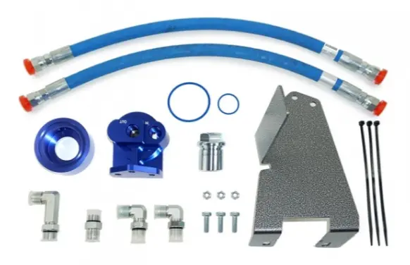 Pacbrake | 2019-2024 Dodge Ram 6.7L Cummins Remote Oil Filter Relocation Kit With Filter Thread Of 1 X 16 1