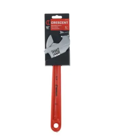 Adjustable Wrench- 12" Chrome W/ Cushioned Grip 1