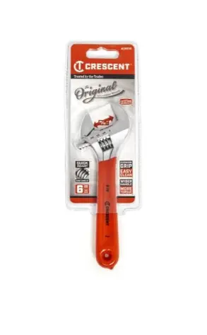 Adjustable Wrench- 6" Chrome W/ Cushioned Grip 1