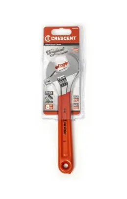 Adjustable Wrench- 8" Chrome W/ Cushioned Grip 1