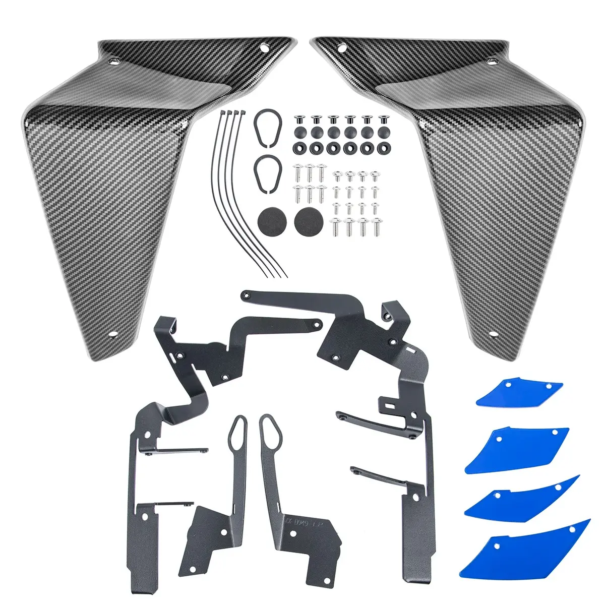 For Yamaha Mt-09 Mt 09 2021 2022 2023 Mt09 Side Downforce Naked Spoilers Fixed Winglet Fairing Wings Motorcycle Accessories 7