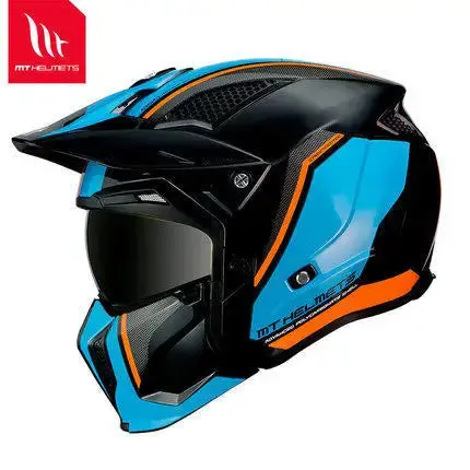 High-performance, ECE-certified dirt bike helmet designed for off-road and downhill riding, featuring a customizable shell and advanced ventilation - Image 10