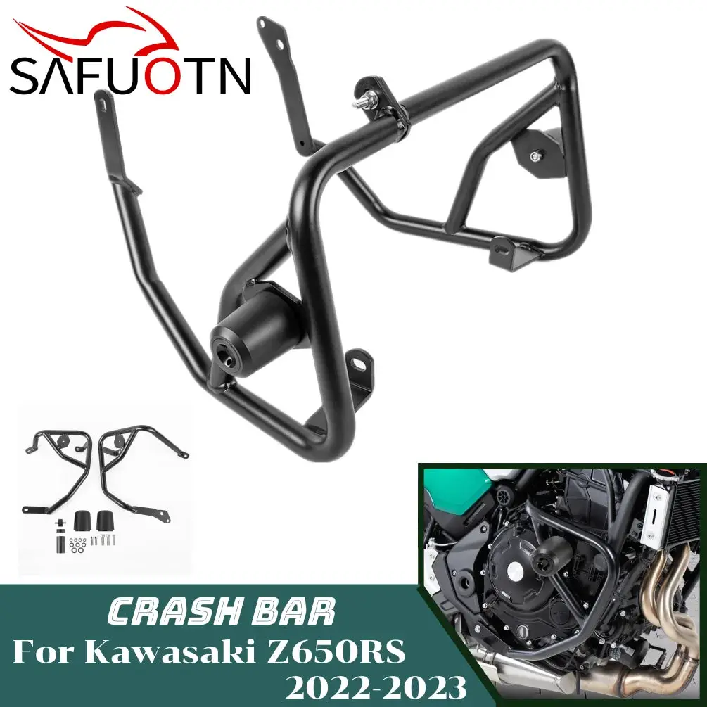 For Kawasaki Z650rs 2021-2024 2023 Engine Guard Highway Crash Bar Motorcycle Frame Protection Bumper Z 650 Z650 Rs Accessories 1