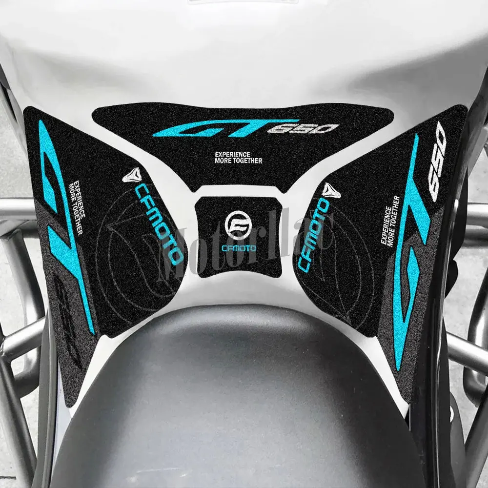 For Cfmoto 650Gt 650 Gt 3M Motorcycle Tank Pad Stickers Anti-Slip Side Traction Knee Grip Protector Decals Waterproof Accessorie 2
