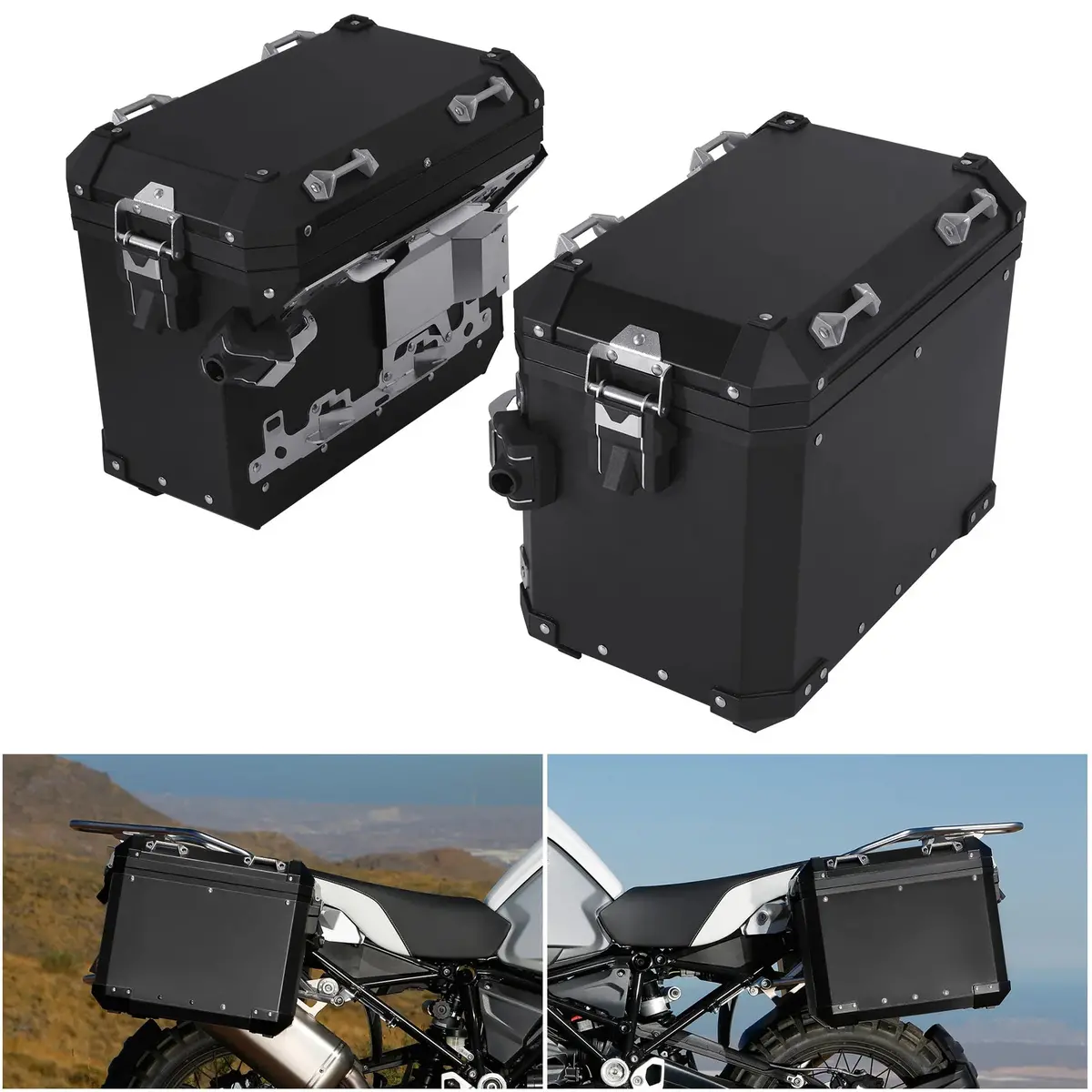 48L Saddlebag Side Box Bag Pannier Case For Bmw R1200gs 2013-2018 R1250gs 2019-2024 F850gs 2017-2022 F900gs Adventure 2023-2025 1