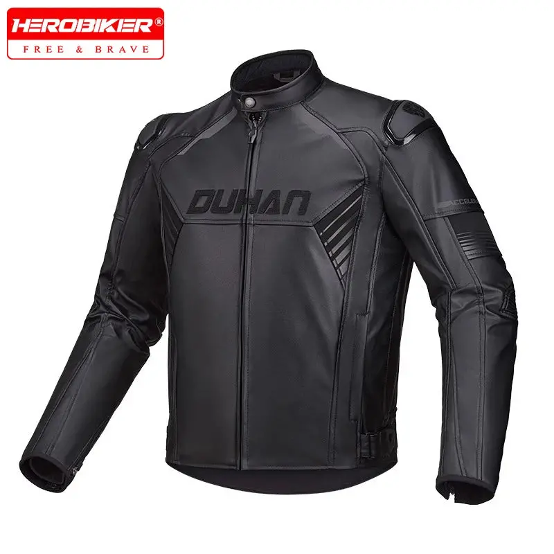 Fashion Motorcycle Riding Clothes Four Seasons General Motorcycle Leather Fall Prevention Warm Racing Clothing Equipment For Men 1