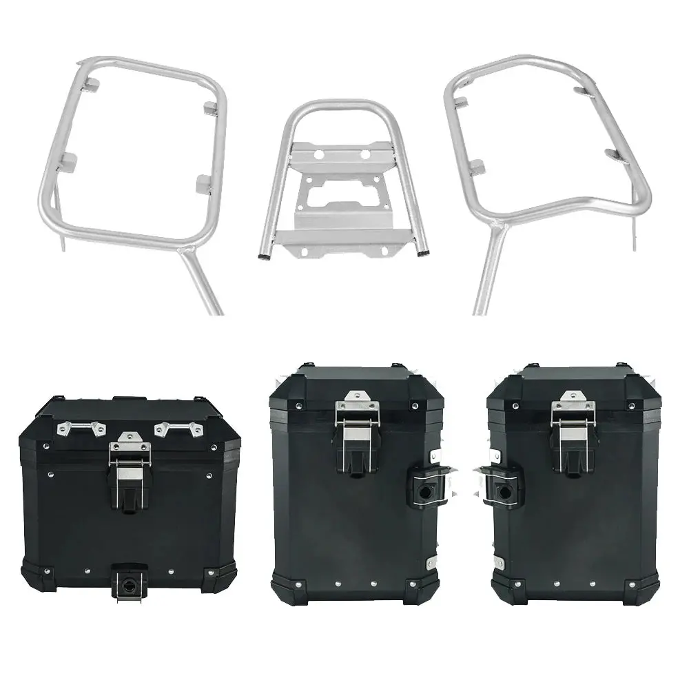 Motorcycle Helmet Box Top Tail Rear Luggage Storage Tool Cases Panniers With Bracket Rack For Honda Nc750x Nc 750 X/S 2021-2023 6