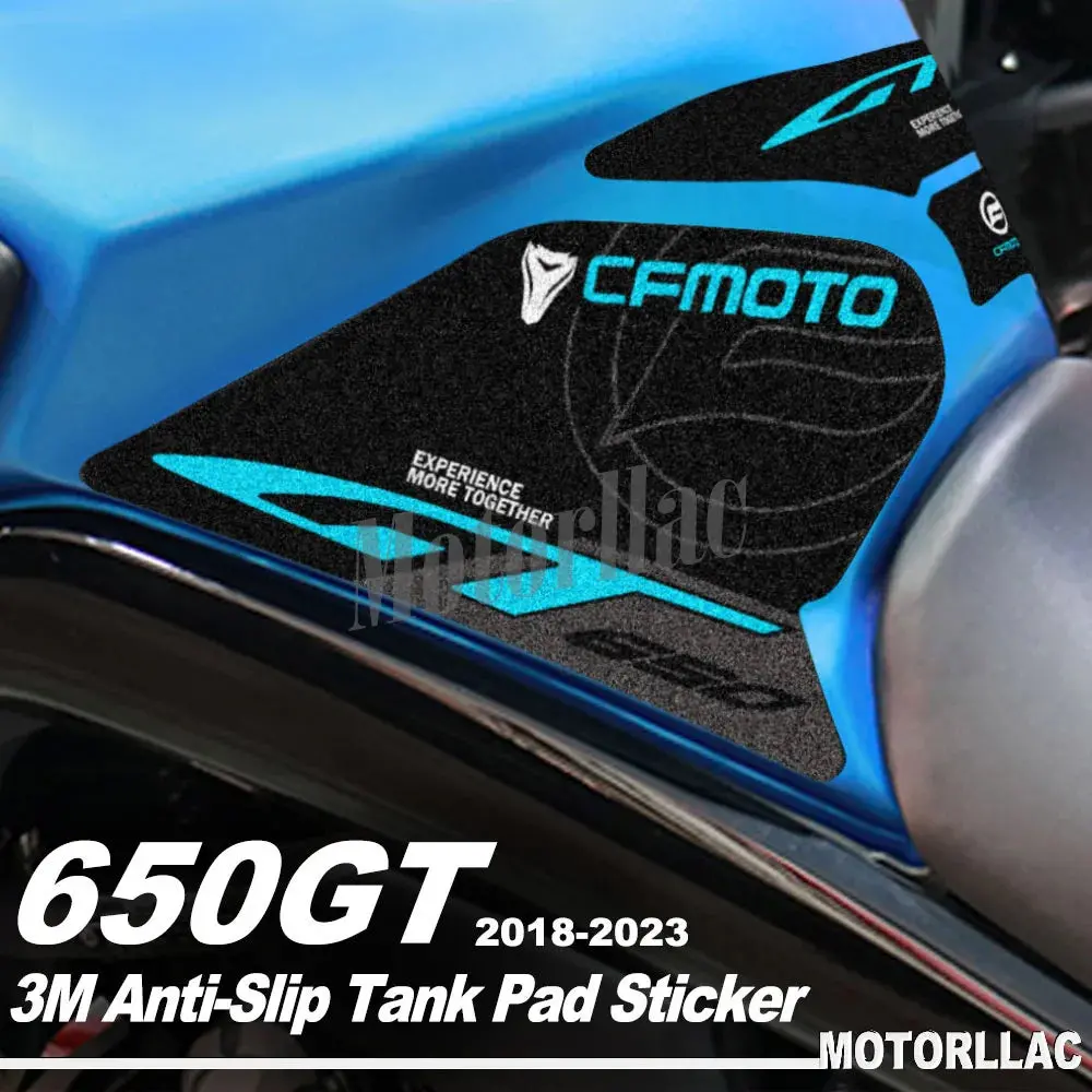 For Cfmoto 650Gt 650 Gt 3M Motorcycle Tank Pad Stickers Anti-Slip Side Traction Knee Grip Protector Decals Waterproof Accessorie 1