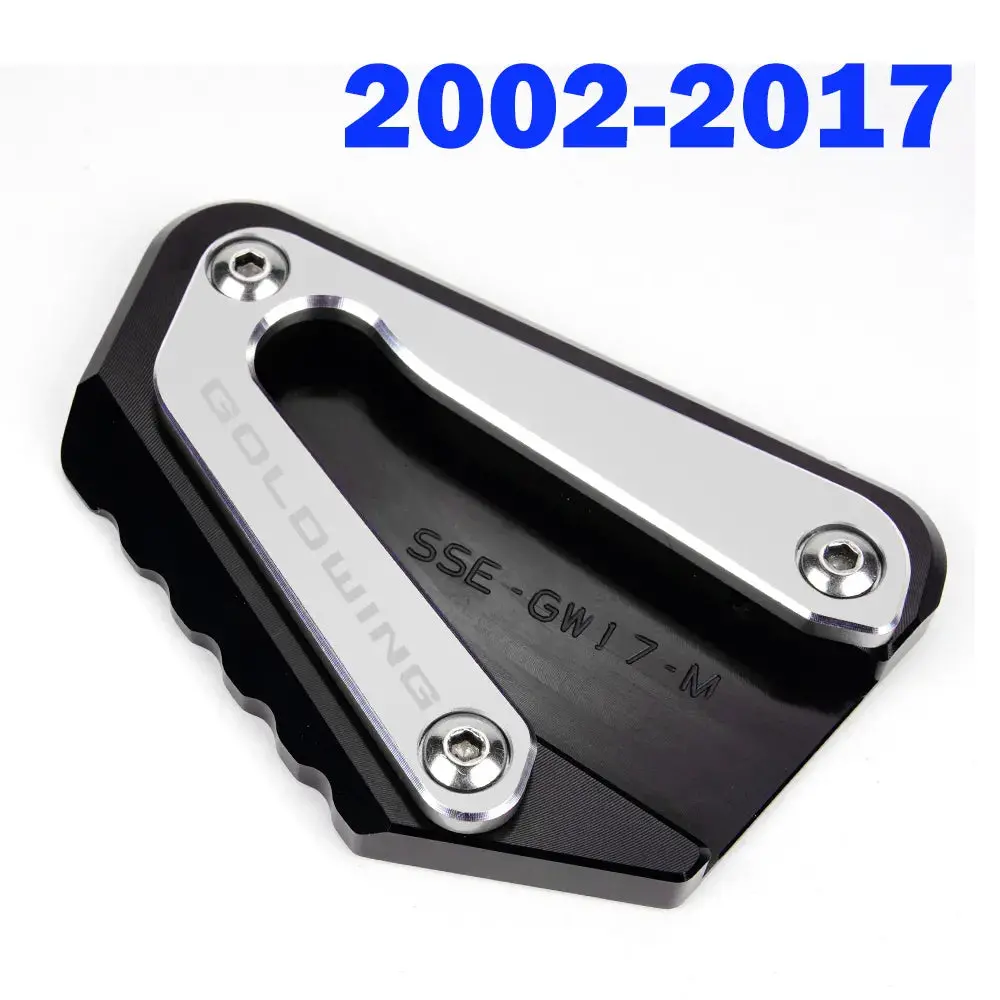 New Motorcycle Cnc Foot Support Extension Plate Side Stand Enlarge For Honda Goldwing 1800 2018-2023 Gold Wing Gl1800 2002-2017 5