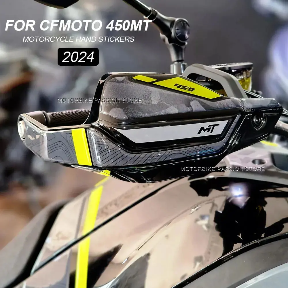 For Cfmoto 450Mt Mt450 2024 Motorcycle Accessories Handguard Shield Sticker Decal 3D Protection Cf 450 Mt Decals Waterproof 2024 1