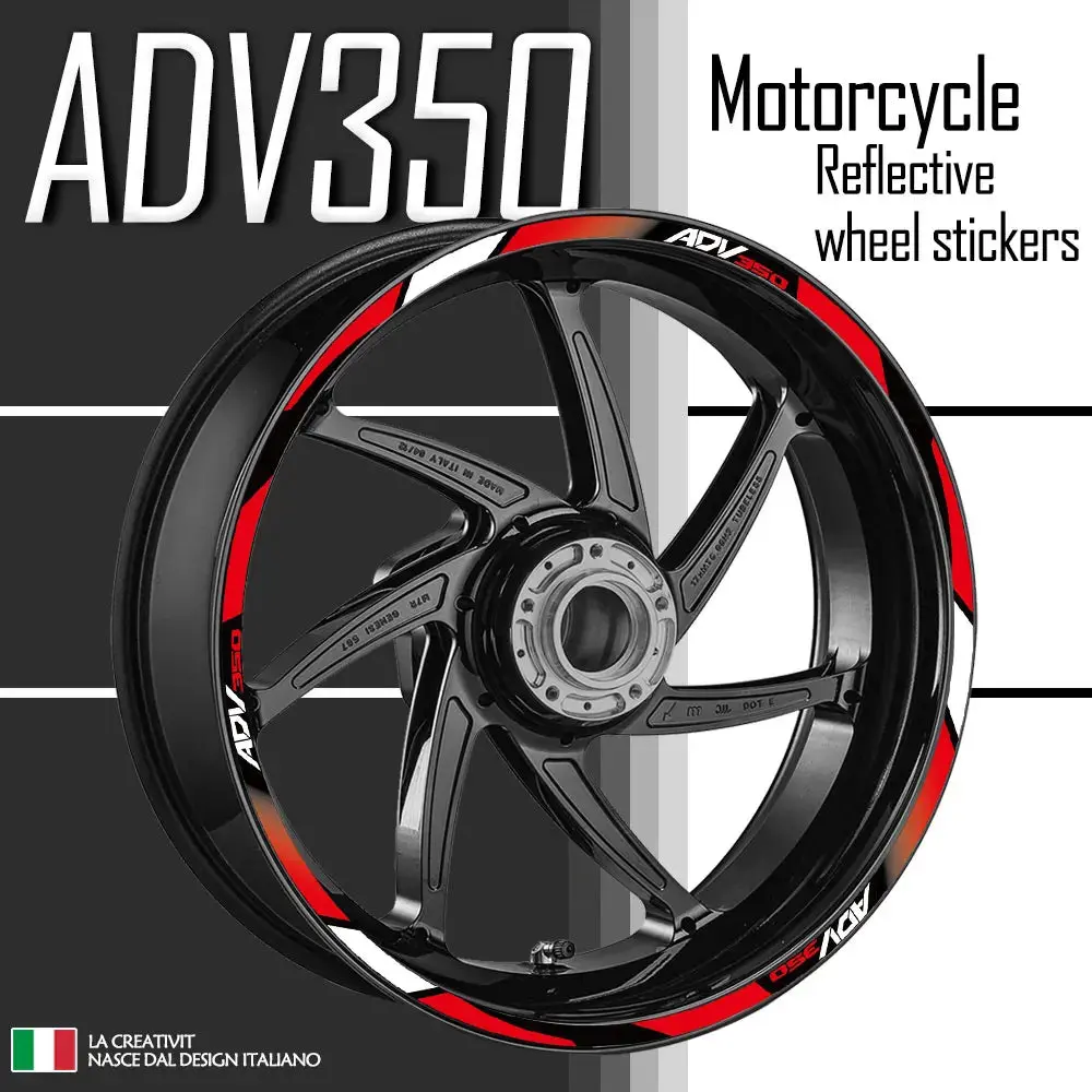 Adv350 Reflective Motorcycle Accessories Wheel Sticker Inside Of Hub Decals Rim Stripe Tape For Honda Adv350 Adv 350 1