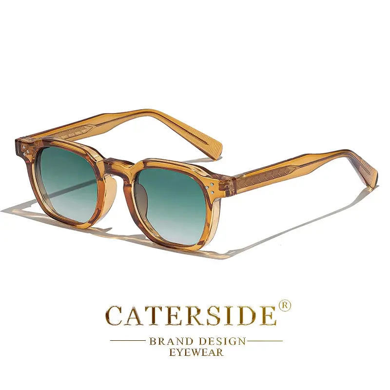 Caterside Fashion Men Sunglasses Small Frame Square Personalized Design Sun Glasses Women Travel Party Business Festival Gift 16