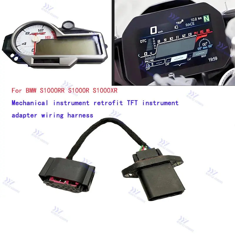 Mechanical Instrument Retrofit Tft Instrument Adapter Wiring Harness For Bmw S1000rr S1000r S1000xr 2015-2018 1