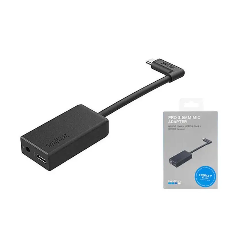 Pro 3.5Mm Mic Adapter For Gopro Hero12 Hero11 Hero10 Hero9 Hero8 Hero7 Hero6 Hero5 For Gopro Original Accessories 2