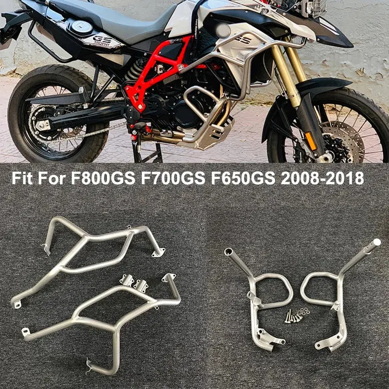Full Set Motorcycle Engine Guard Crash Bar Tank Bumper Fairing Frame Protector Bar Fit For Bmw F650gs F700gs F800gs 2008-2018 1