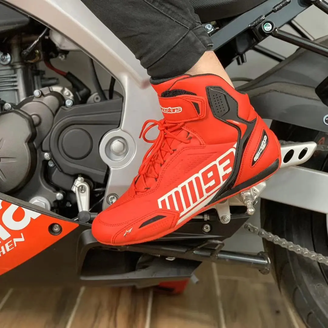 New For Mm93 Motorcycle Boots Men Waterproof Motorcyclist Shoes Racing Motocross Bota Anti-Collision Off-Road For Rally Race 1