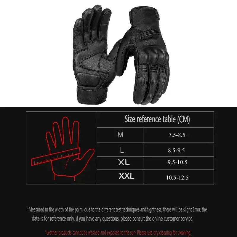 Motorcycle Leather Carbon Fiber Gloves Summer Winter Cross-Country Mountain Bike Motorcycle Gloves Riding Motorcycle Rider Glove 5