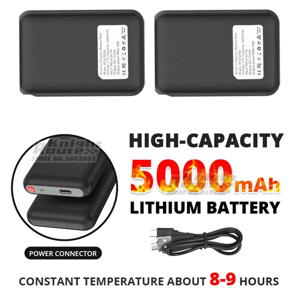 Winter Heated Socks 5000Mah Appcontrol Thermal Socks Women Men Heating Foot Warmer Electric Fever Socks Hiking Ski Warm Outdoor 5