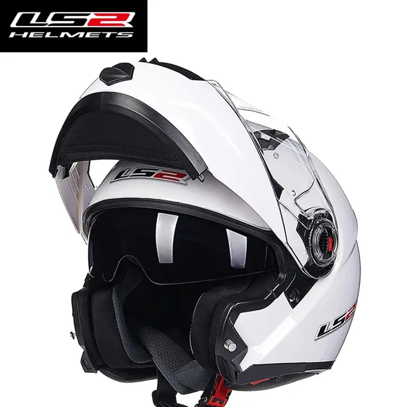 LS2 FF370 Flip-Up Motorcycle Helmet – Premium Modular Helmet Featuring Quick-Release Dual Visor System and Integrated UV-Protective Sun Visor - Image 13