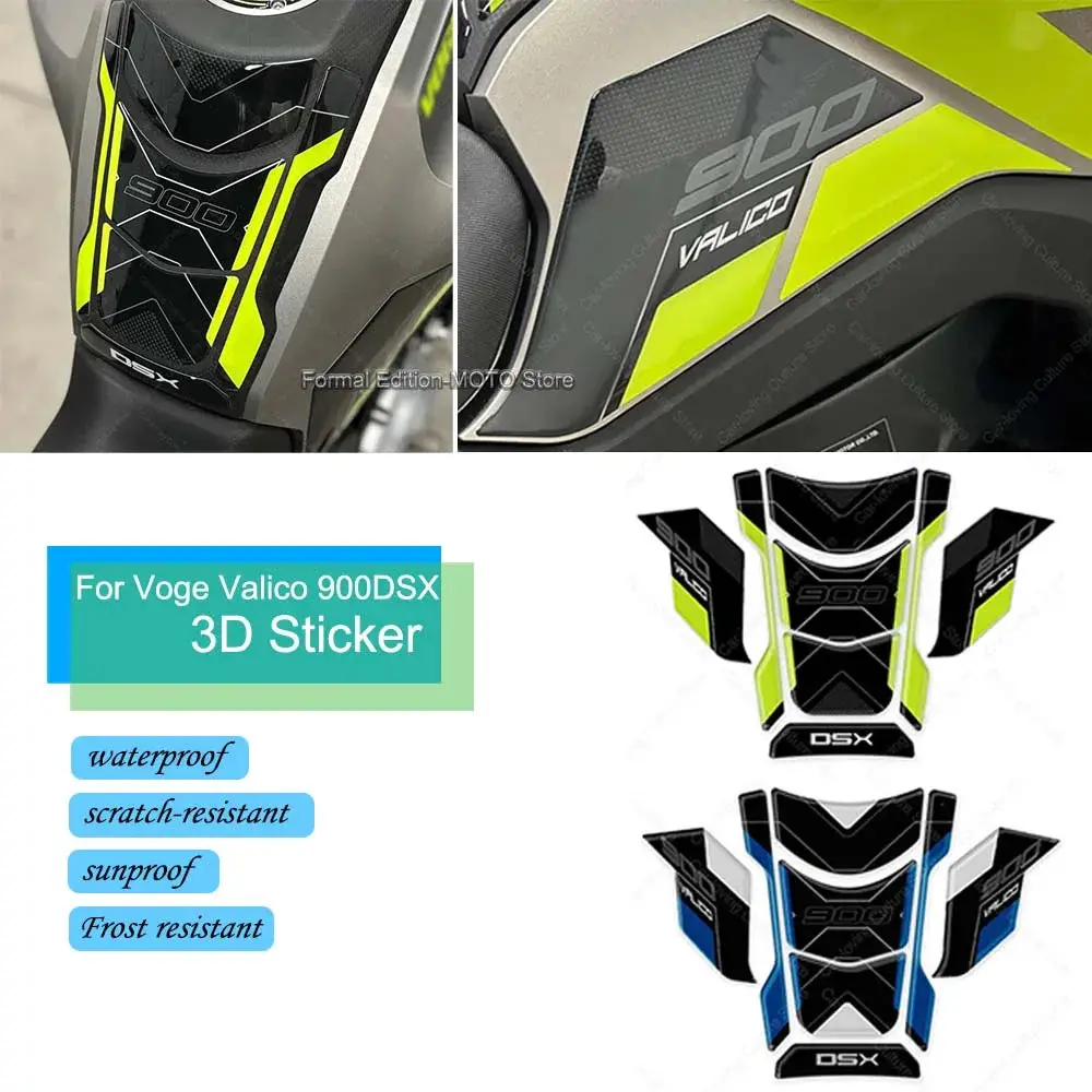 For Voge Valico 900Dsx 900 Dsx 2024 Motorcycle Tank Pad Kit Sticker Waterproof Scratch-Resistant 3D Resin Protective Sticker 1