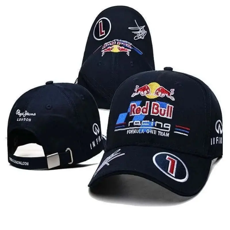Red Bull Racing Team's New Racing Hat Men's And Women's Duckbill Cap Red Bull Baseball Cap Car Cap Sun Visor Cap 2