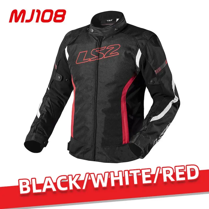 LS2 MJ108 Men's Racing Motorcycle Jacket – Engineered for safety and comfort with anti-fall protection, thermal insulation, and waterproof performance.
