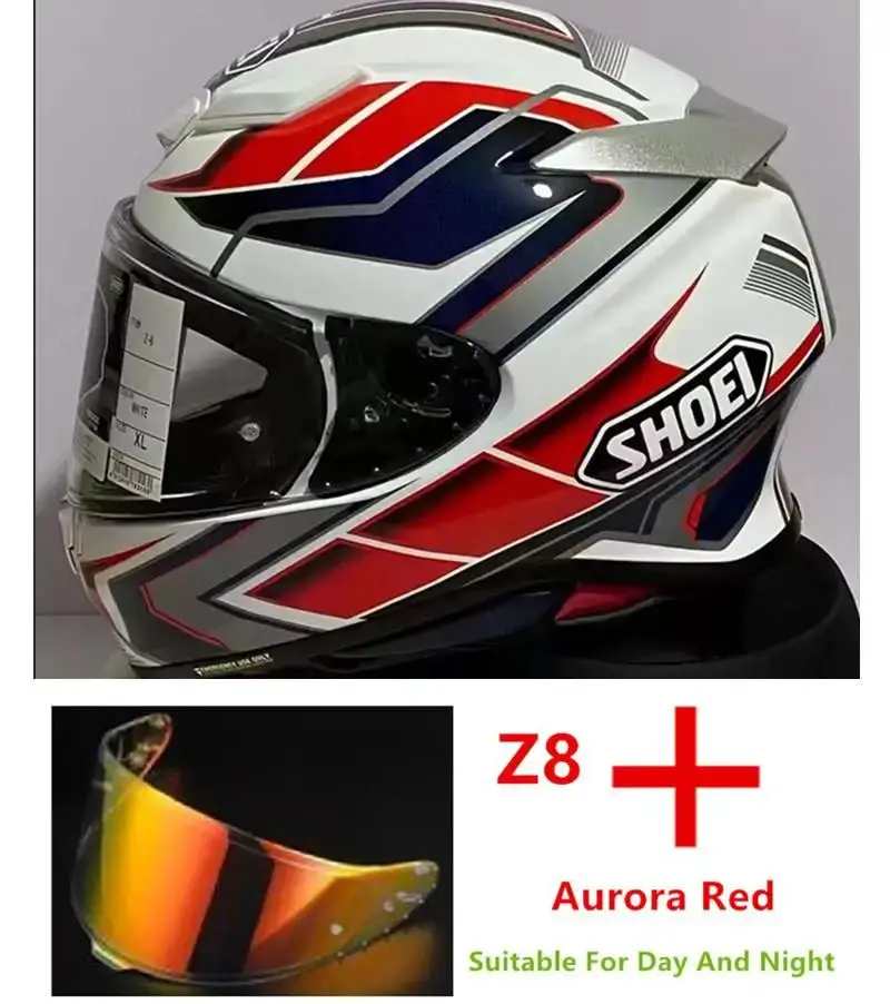 Shoei Z8 Full-Face Motorcycle Helmet – Advanced RF-1400 and NXR-2 Prologue TC-1 model for racing, motocross, and everyday street riding - Image 4