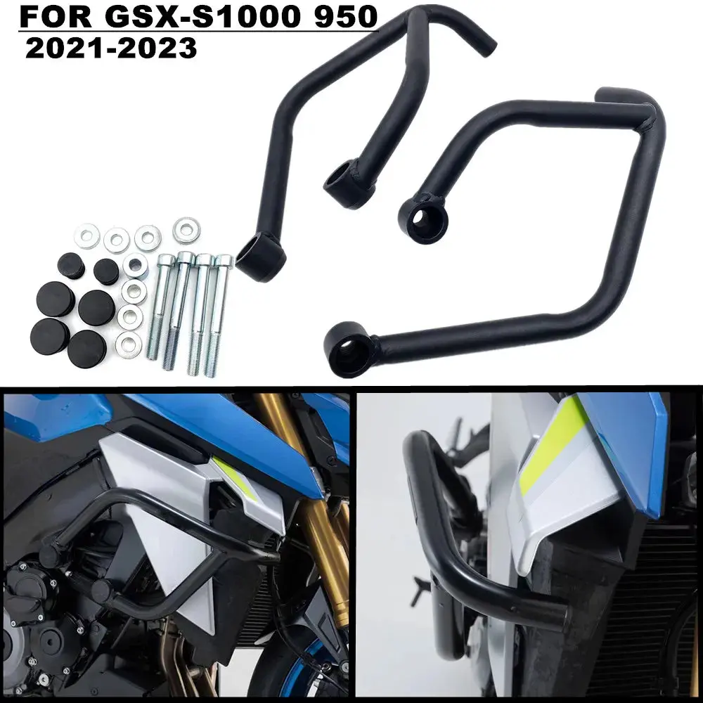 Motorcycle Highway Bumper Engine Guard Crash Bars Cage Protector Protection For Suzuki  Gsx S1000 Gsx S950 2021 2022 2023 1
