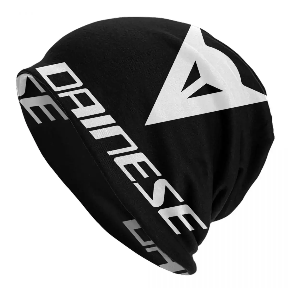 Logo White Print Thin Skullies Beanies Outdoor Caps For Men Women Ski Caps Bonnet Hats 1